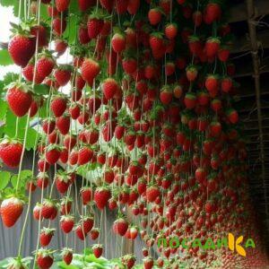 Клубника ампельная Анастасия купить по цене от 370р. в интернет-магазине «Посадика» с доставкой почтой в в Спасск-Дальнийе и по всей России – [изображение №1].